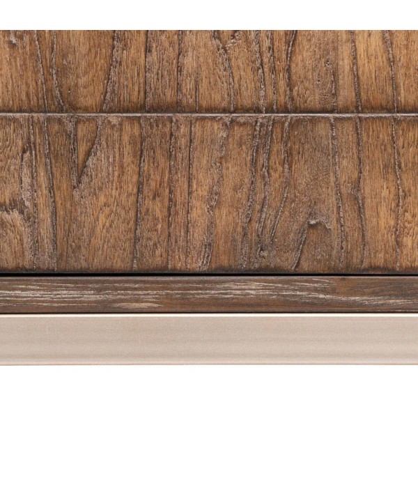 APARADOR MARRÓN MADERA HIERRO