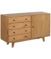 APARADOR NATURAL MADERA MINDI 130 X 40 X 80 CM