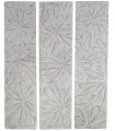 PANEL SUAR TALLA FLORAL BLANQUEADO SET DE 3