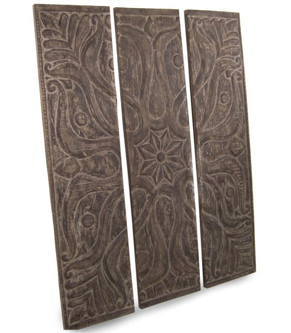 PANEL SUAR TALLA FLORAL SET DE 3