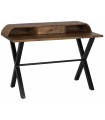 ESCRITORIO NATURAL NEGRO MADERA DE MANGO 125 X 62 X 90 CM