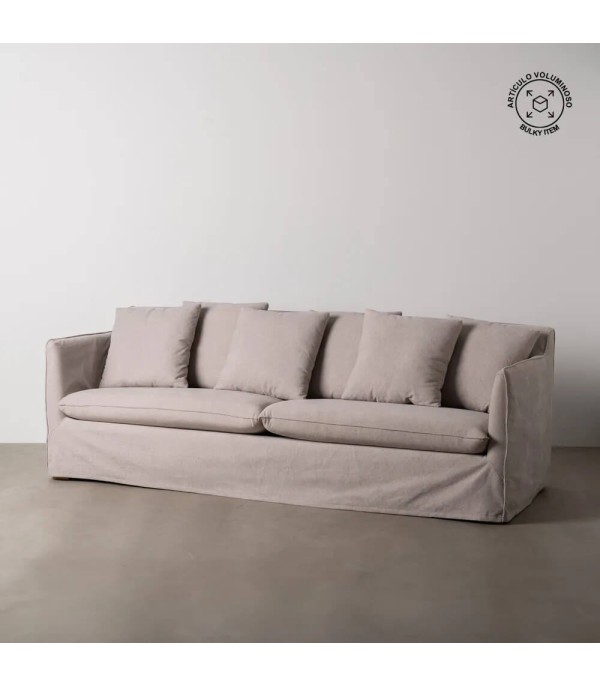SOFÁ TAUPE TEJIDO