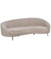 SOFÁ 3 PLAZAS TAUPE TEJIDO METAL 247 X 105 X 81 CM