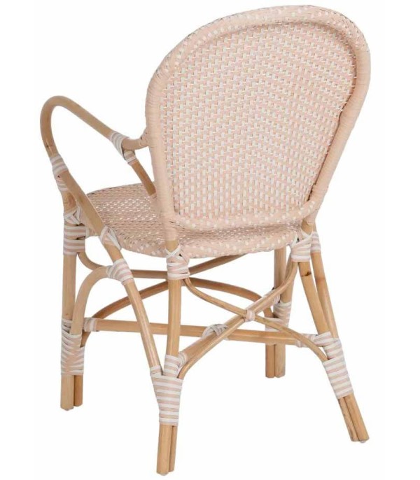 SILLA CON BRAZOS NATURAL BEIGE RATÁN