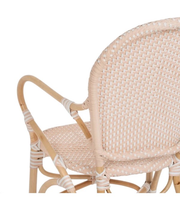 SILLA CON BRAZOS NATURAL BEIGE RATÁN