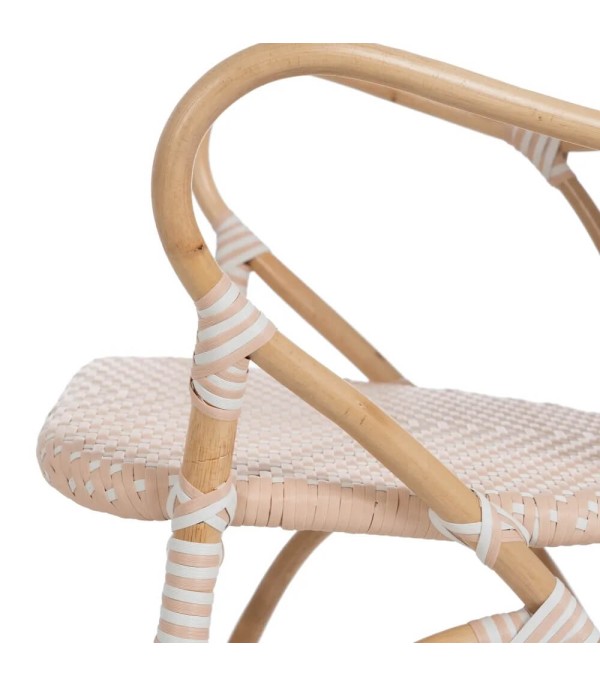 SILLA CON BRAZOS NATURAL BEIGE RATÁN