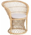 SILLÓN NATURAL RATÁN 84 X 68 X 84 CM