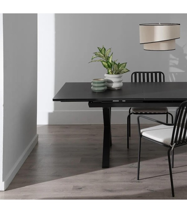 MESA COMEDOR EXTENSIBLE ANTRACITA
