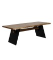 MESA COMEDOR MADERA METAL 220 X 100 X 77 CM