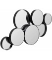 ESPEJO PARED NEGRO DM METAL
