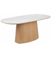 MESA COMEDOR BLANCO NATURAL DM CERÁMICA