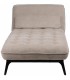 CHAISE LOUNGE TAUPE TEJIDO METAL