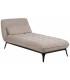 CHAISE LOUNGE TAUPE TEJIDO METAL