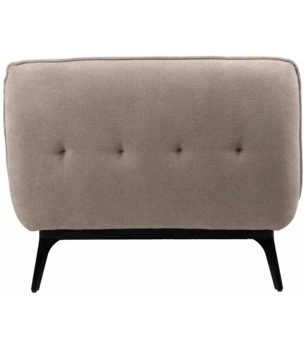 CHAISE LOUNGE TAUPE TEJIDO METAL