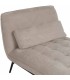 CHAISE LOUNGE TAUPE TEJIDO METAL