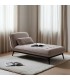 CHAISE LOUNGE TAUPE TEJIDO METAL