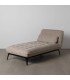 CHAISE LOUNGE TAUPE TEJIDO METAL