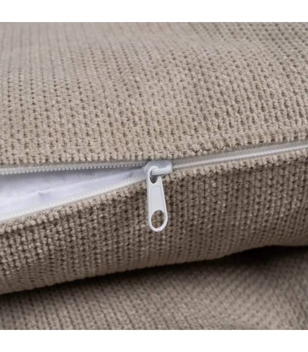 CHAISE LOUNGE TAUPE TEJIDO METAL