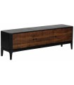 MUEBLE TV MARRÓN NEGRO MADERA