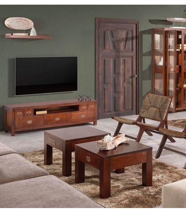 MUEBLE TV FLAMINGO 7 CAJONES 1 HUECO