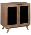 MUEBLE AUXILIAR NATURAL MADERA DE MANGO CRISTAL