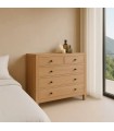 CÓMODA NATURAL MADERA MINDI 100 X 40 X 90 CM