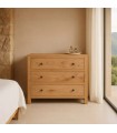 CÓMODA NATURAL MADERA MINDI 90 X 40 X 85 CM