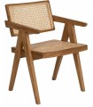 SILLA NATURAL MADERA 56 X 59 X 76 CM