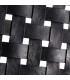 BUTACA NATURAL NEGRO MADERA TECA PIEL