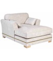 SOFÁ CHAISE LONGUE BEIGE TEJIDO 114 X 155 X 92 CM
