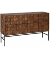 APARADOR MARRÓN MADERA DE MANGO 147 X 41 X 87 CM