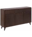 APARADOR MARRÓN OSCURO MADERA MINDI 140,50 X 35,50 X 85 CM