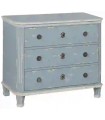CÓMODA GRIS AZULADO MADERA 92 X 46 X 81 CM