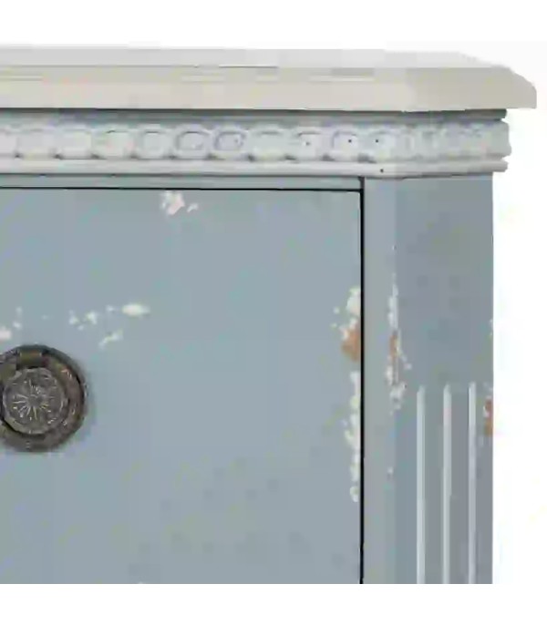 CÓMODA GRIS AZULADO MADERA