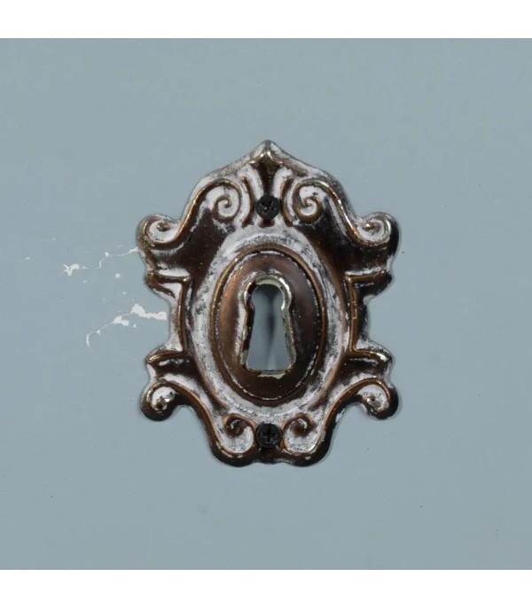 CÓMODA GRIS AZULADO MADERA