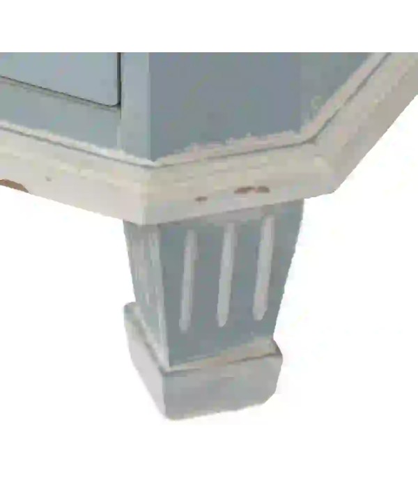 CÓMODA GRIS AZULADO MADERA