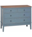 CÓMODA AZUL MADERA 115 X 45 X 90 CM