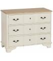 CÓMODA NATURAL CREMA MADERA 100 X 45 X 80 CM