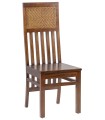 SILLA FLAMINGO BARROTES VERTICALES RATTAN