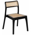 SILLA NATURAL NEGRO MADERA CONTRACT 55 X 53 X 79,50 CM