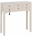 CONSOLA BLANCO MADERA 85 X 26 X 85 CM