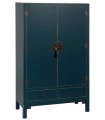 ARMARIO AZUL MADERA ORIENTE 100 X 45 X 160 CM