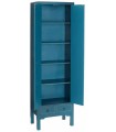 ARMARIO 2 PUERTAS Y 2 CAJONES AZUL DM 55 X 33 X 185 CM