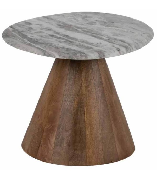 SET DE 2 MESAS CENTRO MADERA MÁRMOL