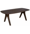 MESA COMEDOR MARRÓN MADERA DE MANGO 200 X 100 X 76 CM