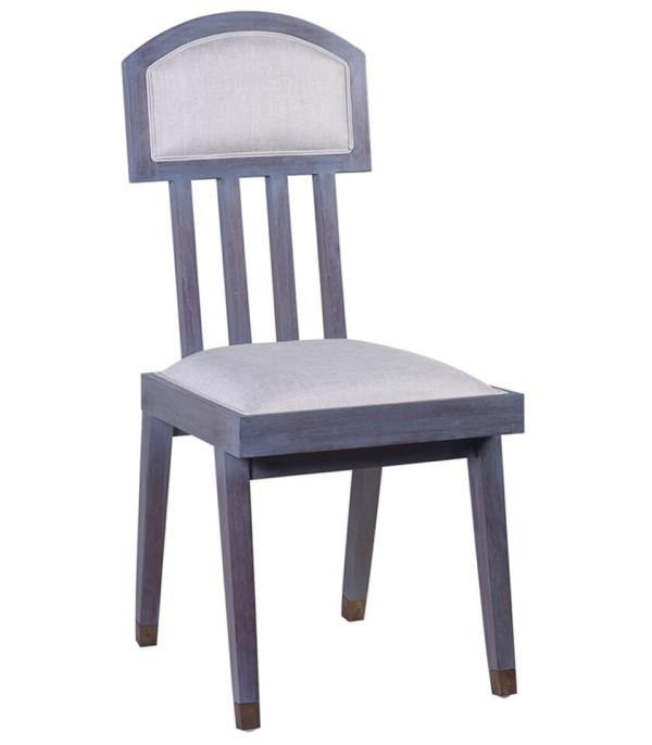 SILLA SPARTAN AZUL TAPIZADA