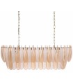 LÁMPARA TECHO PLUMAS CHAMPÁN CRISTAL 100 X 35 X 38 CM