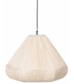 LÁMPARA TECHO BEIGE PAPEL METAL 55,50 X 55,50 X 30 CM