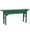 CONSOLA VERDE MADERA MDF 178 X 38 X 85 CM