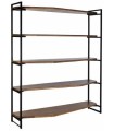ESTANTERÍA MANGO METAL NEGRO 150X40X181 CM